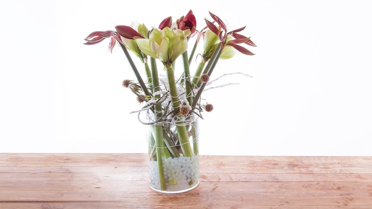 Amaryllis Vase Design | Flower Factor How To Make | Flower Arrangement