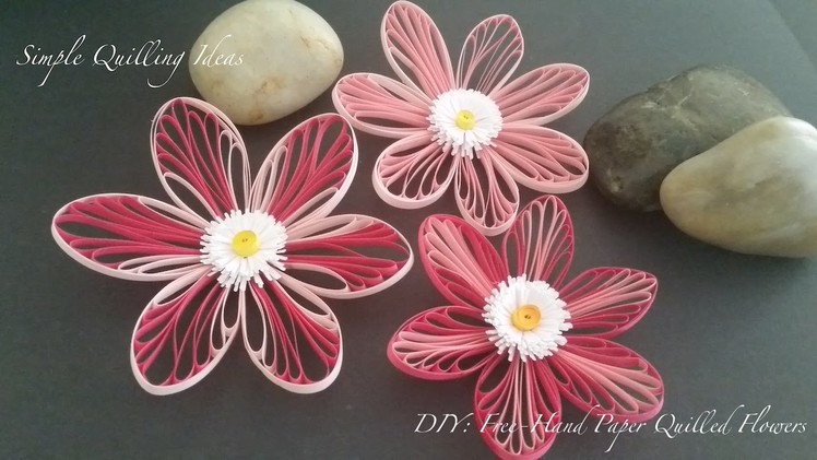 Art and Craft: DIY Free-hand Quilled Flowers