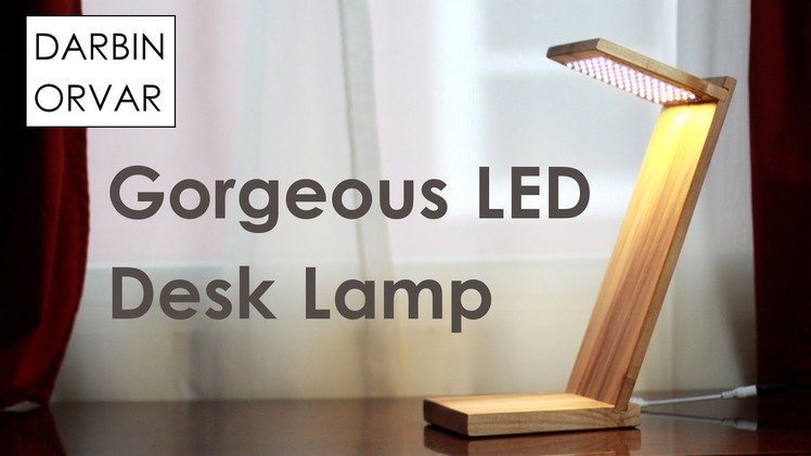Awesome DIY Desk Lamp w. LED Strip Lights