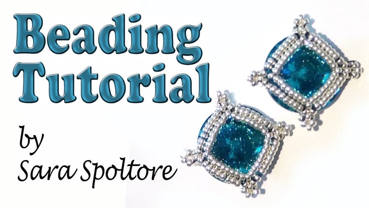 BeadsFriends: beading tutorial - DIY earring or bracelet - How to make beaded jewelry