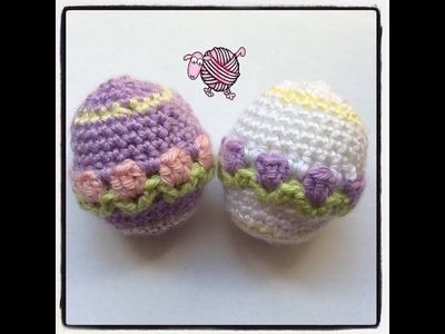 Crochet Easter Egg - Flowers