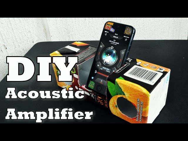 DIY Acoustic Iphone Amplifier (from tetrapak)