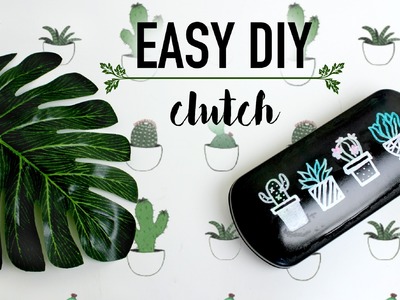 DIY Cacti Upcycled Clutch