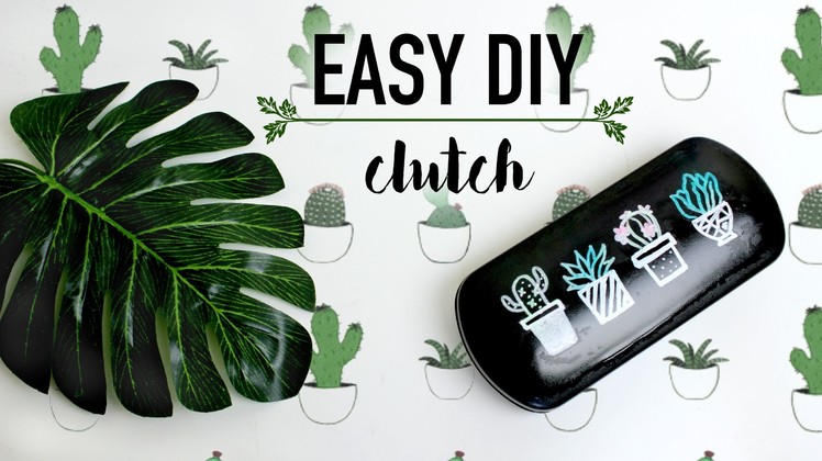DIY Cacti Upcycled Clutch