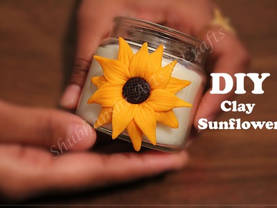 DIY | Clay flower Tutorial - Sunflower | using only Kitchen tools | Easy & quick