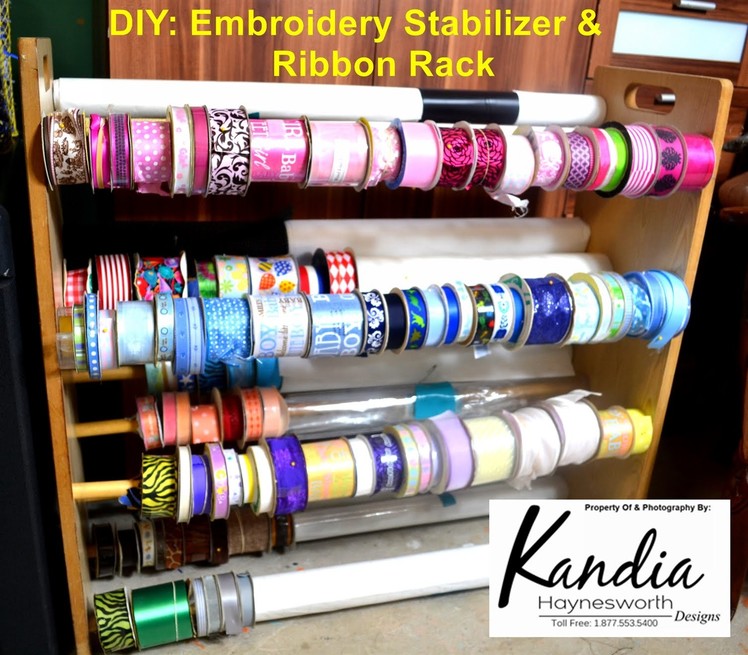 DIY: Embroidery Stabilizer & Ribbon Storage [Upcycle Tutorial]