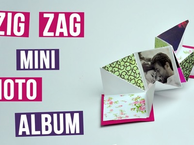 DIY Handmade Zig Zag Mini Photo Album