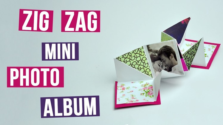 DIY Handmade Zig Zag Mini Photo Album