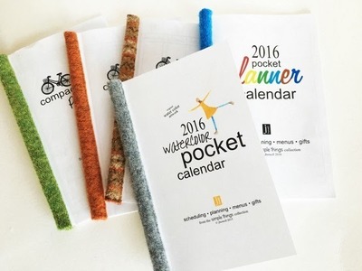 DIY: How to print and bind your own pocket planner with felted wool sweaters.