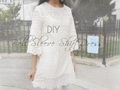 DIY Lace Shift Dress with Bell Sleeves ft Pure Tatts