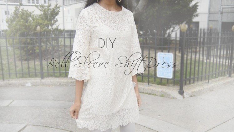 DIY Lace Shift Dress with Bell Sleeves ft Pure Tatts