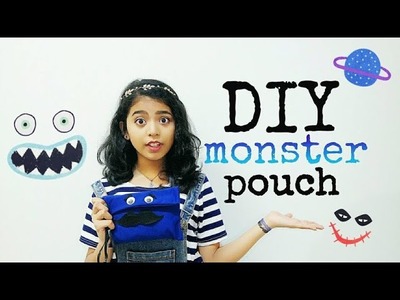 DIY : Monster makeup pouch 