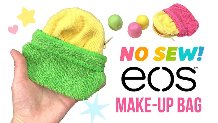 DIY No Sew EOS Makeup Bag!! Collab with Kimspired DIY!