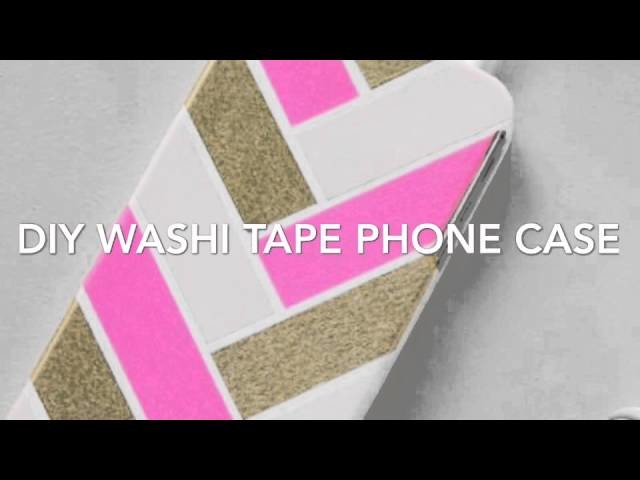 DIY Pinterest Washi Tape IPhone Phone Case! Super Cute and Easy!