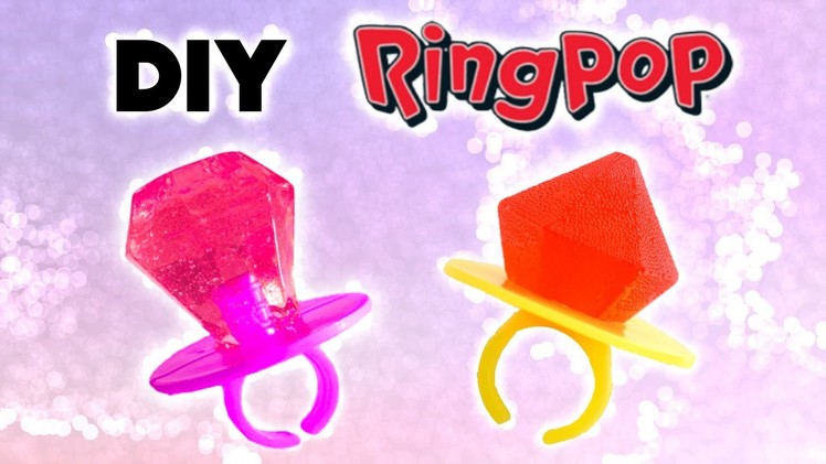 DIY Ring Pop and Edible Jewels. Homemade Lollipops. Jolly Rancher Ring Pops. Edible DIY