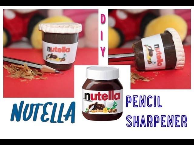 Diy tutorial: NUTELLA pencil sharpener recycling a cap of hair mousse!