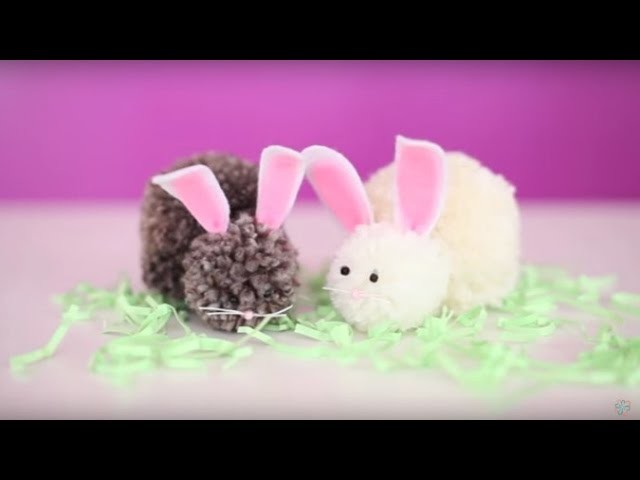 Easter Craft: DIY Bunny Pom Pom