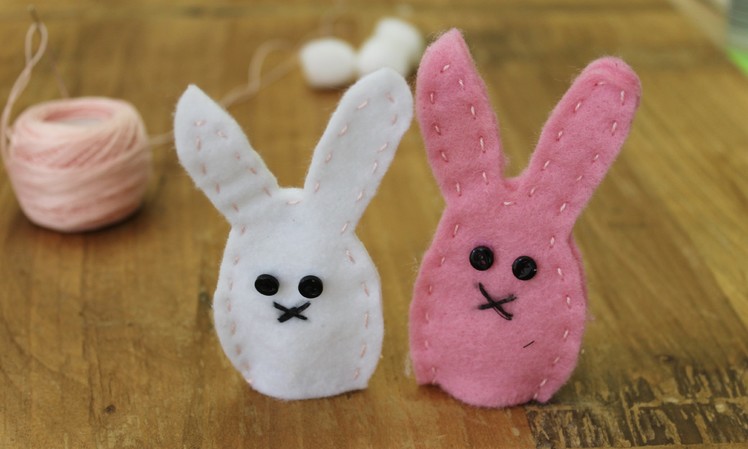 Easter craft: How to make bunny finger puppets