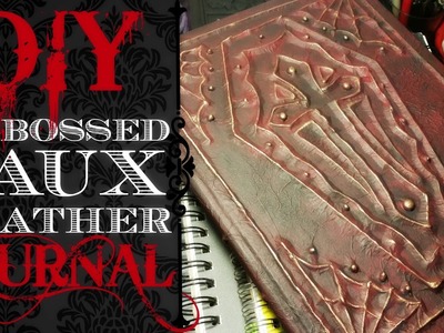 Faux Leather Embossed Antique Journal DIY.Craft With Me