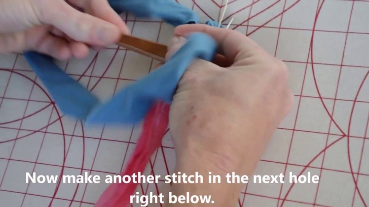How to Begin a Round Rug (Toothbrush.Amish-Knot)