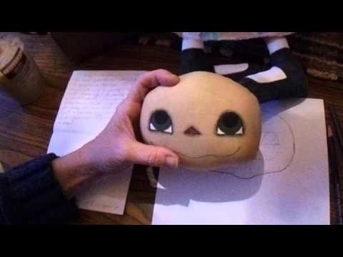 How to create a smokey eye effect on a cloth doll