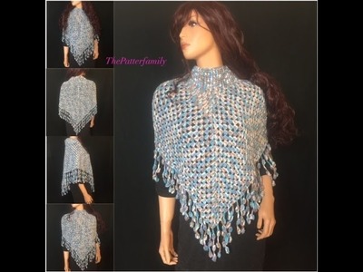 How to Crochet a Poncho Pattern #14│by ThePatterfamily