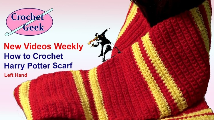 How to Crochet Harry Potter Scarf Left Hand