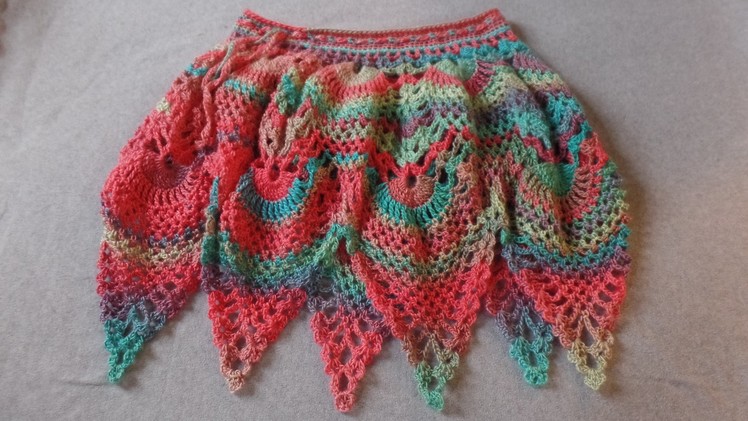 How to #Crochet Womens Ladies Pineapple Stitch Skirt L.XL Plus Size #TUTORIAL #295
