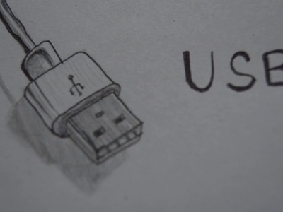 How to Draw a USB Cable