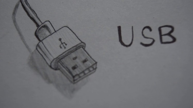 How to Draw a USB Cable