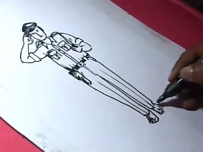 How to Draw POLICE MAN Drawing for Kids