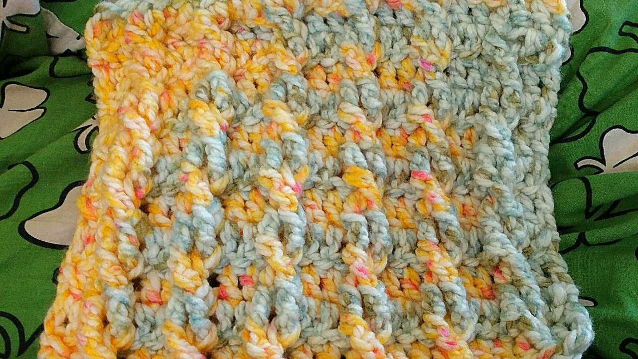 How To Fast And Easy Cabled Crochet Dish Towel - DIY Crafts Tutorial - Guidecentral