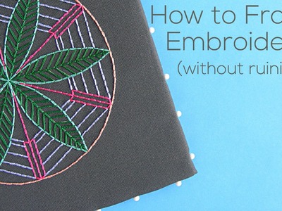How to Frame Embroidery