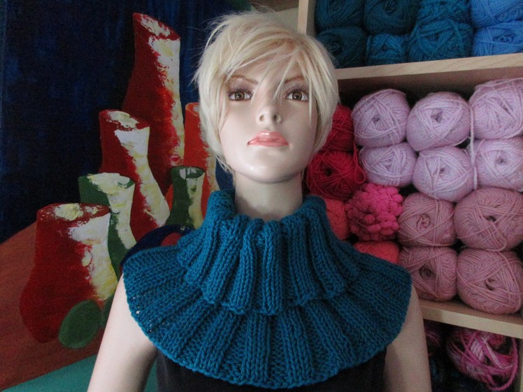 How to knit scarf - collar -  with Ruby Stedman