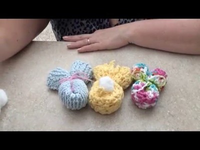 How to make a bunny crochet washcloth.