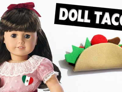 How to make a Doll Taco - Super Easy doll Crafts
