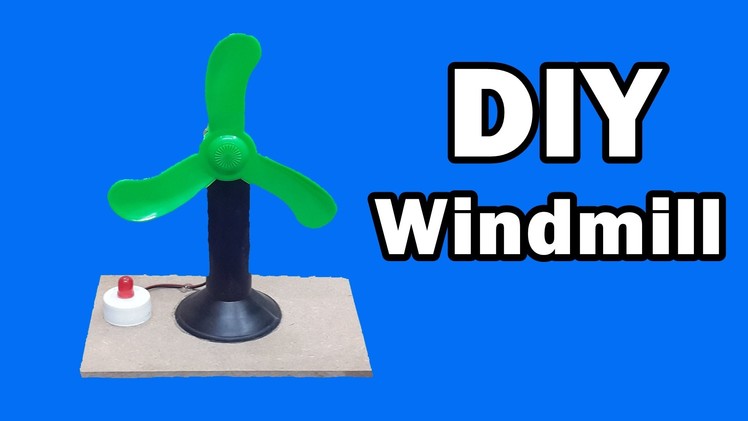 How to Make a Mini Windmill at Home - Free Energy Generator