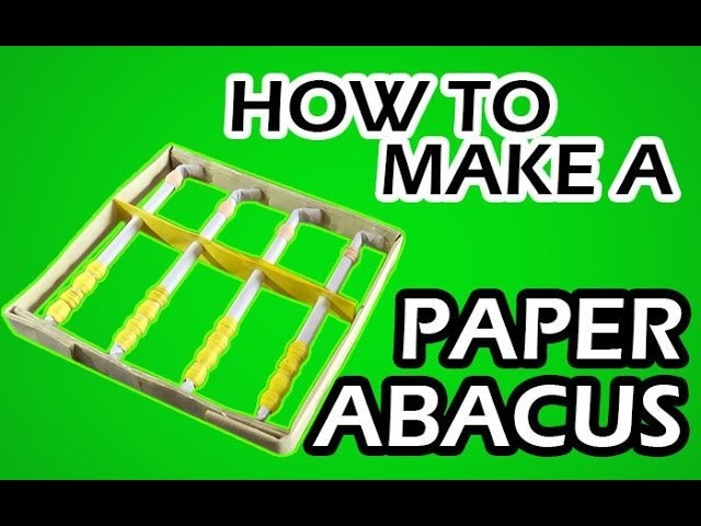 How to make a paper abacus easy