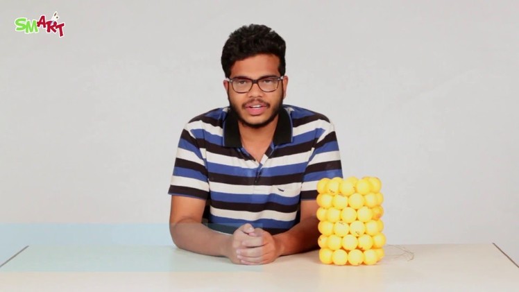 How To Make A Ping Pong Ball Lamp | Smart Art