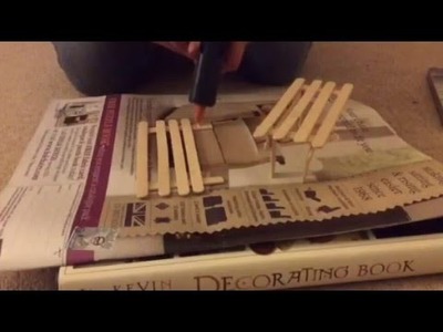 How to make a Popsicle stick bench