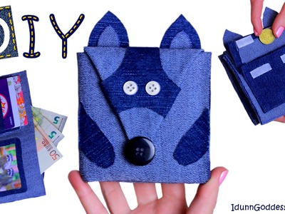 How To Make A Raccoon Wallet – DIY Raccoon Wallet Out Of Old Jeans (NO SEW)