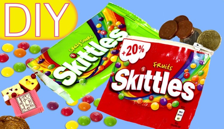 How to make a Skittles purse and a Surprise bag. #Skittlescrafts