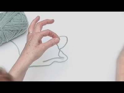 How to make a Slip Knot.Slip Stitch: Beginner's Knitting Tutorial with Fiona Goble Lesson 1