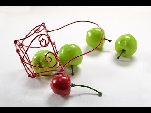 How to Make a Small Red Heart Wire Wrapped Basket Craft