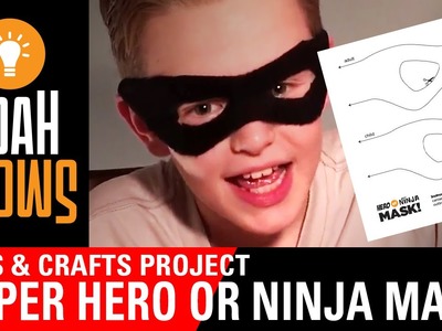 How to make a Super Hero Mask or Ninja Mask for Less Than a Dollar