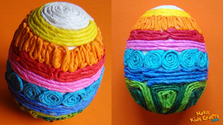 How to make a Tissue Paper Easter Eggs? DIY
