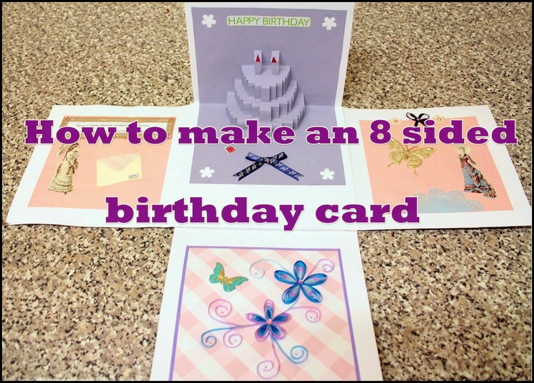 How to make an 8 sided birthday card