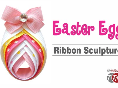How to Make an Easter Egg Ribbon Sculpture - TheRibbonRetreat.com