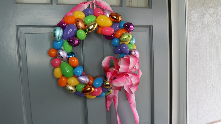 How to Make an Easter Egg Wreath Tutorial