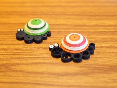 How To Make Cute Quilling Snails Using Paper Art Quilling